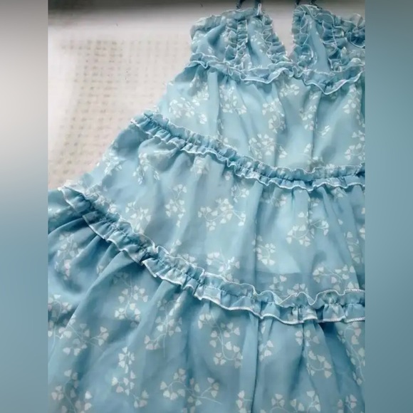 Boho floral print cami v neck ruffle tiered dress - Picture 15 of 16